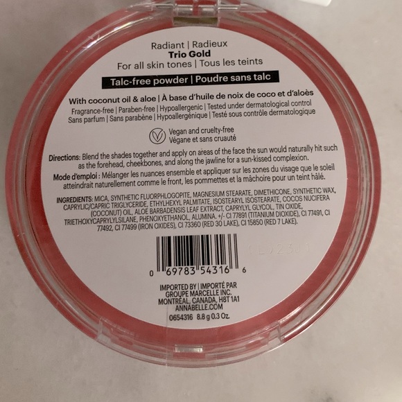 NWT Annabelle Biggy Bronzer + mini bronzer + pink lip gloss - Picture 6 of 6